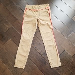 J.Crew Piped Andie Chino pants